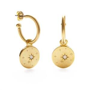 NEW AMANO STUDIO women's estrella hoops earrings in opal